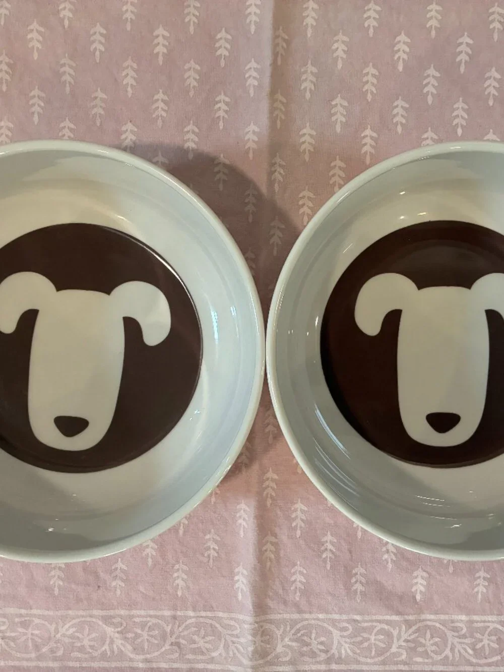 Set of melamine dog bowls. NWT